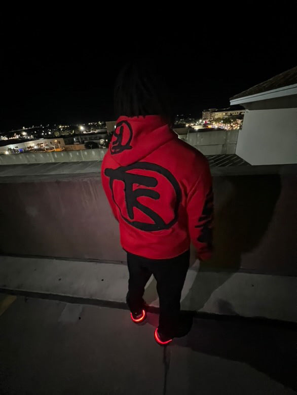 top secret red hoodie