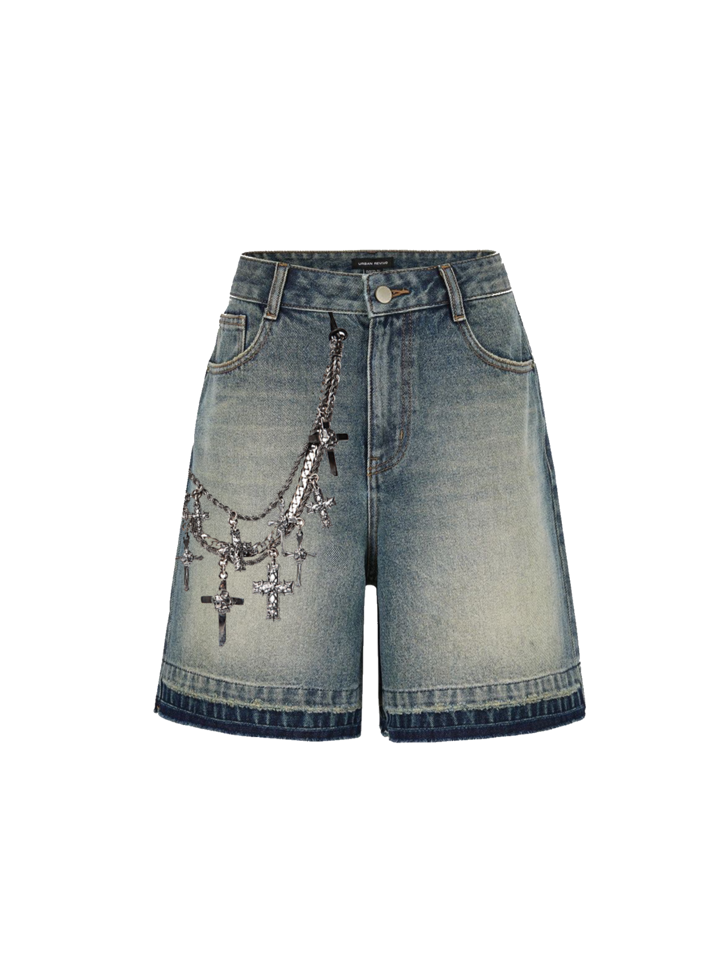 fear none denim shorts